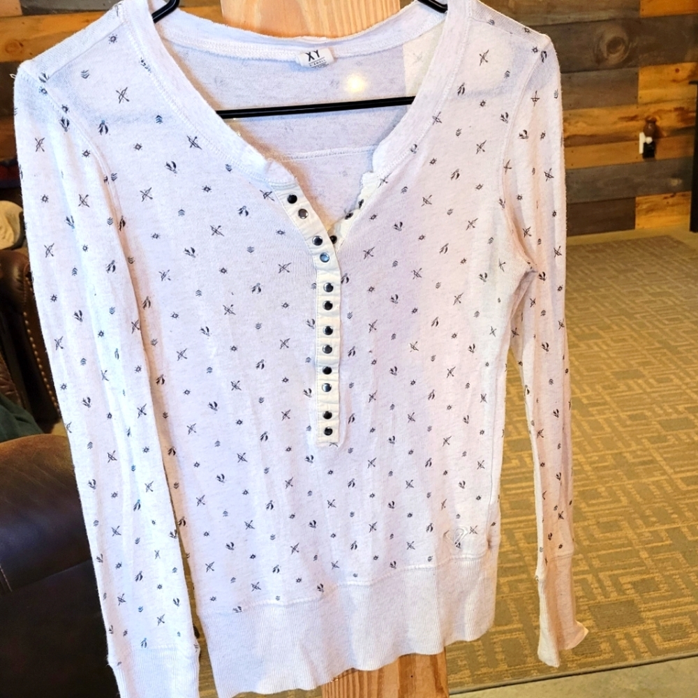 Roxy Button Up Knit Top